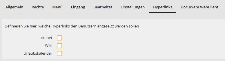 Hyperlinks definieren