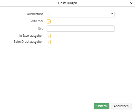 Bildeinstellungen