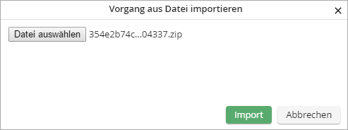 Vorgang importieren