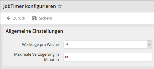 Allgemeine Einstellungen
