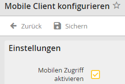mobileClient_konfigurieren