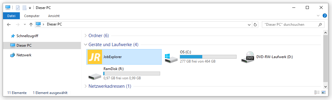 Drive-view in the Windows Explorer (&quot;My Computer&quot;)