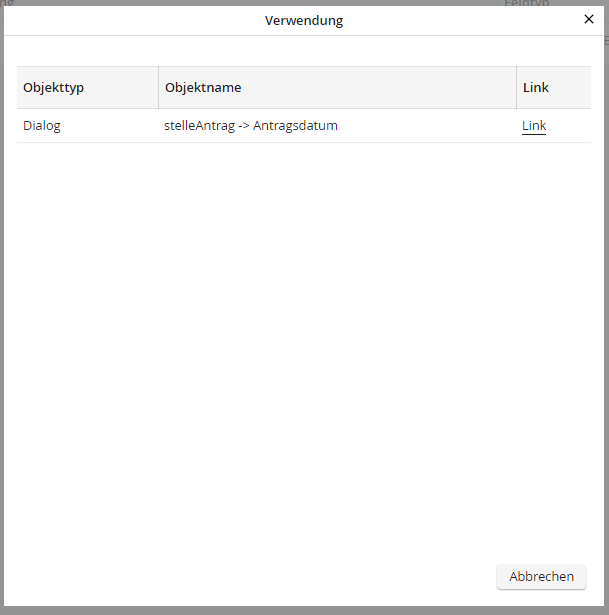 Verknüpfungsübersicht