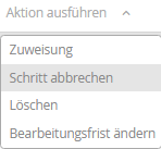 Schritt abbrechen