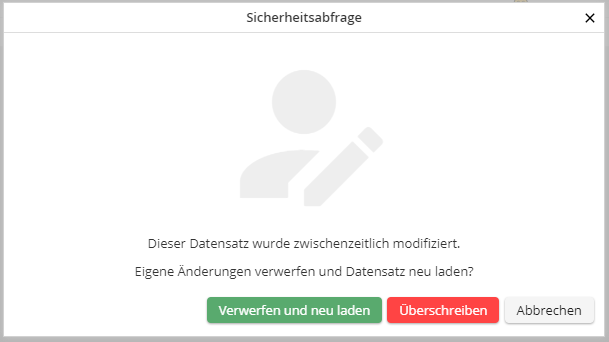 Änderungen stehen im Konflikt (Sicherheitsabfrage)