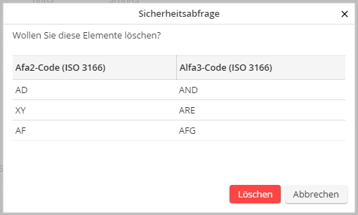 Datensätze löschen (Sicherheitsabfrage)