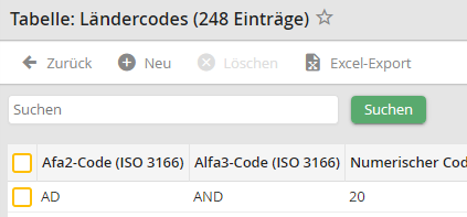 Anzeige der Suchen Schaltfläche bei großen Datenmengen