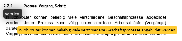 Übernahme von Wörtern per Snap & Drop