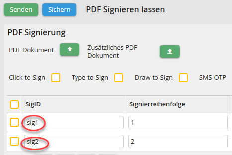 PDF Unterzeichner ID