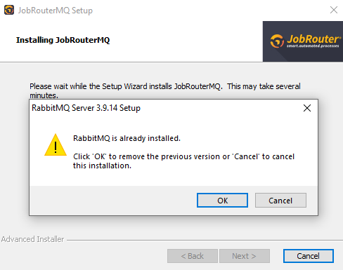 JobRouterMQ_Setup_AlreadyInstalled