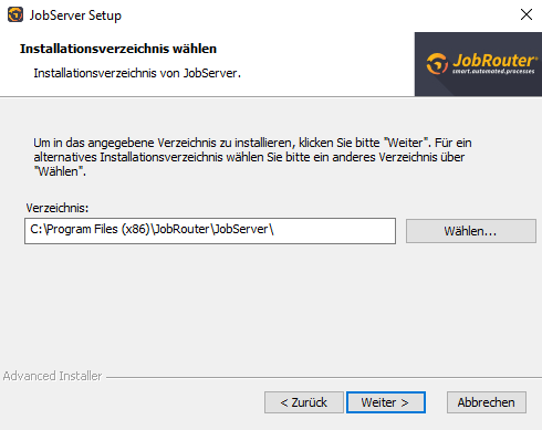 Installationsverzeichnis
