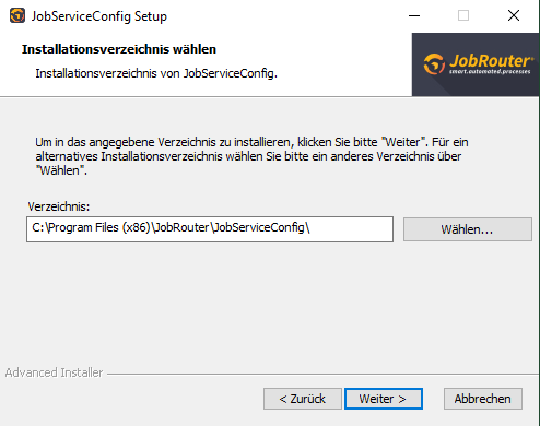 Installationsverzeichnis