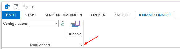 Öffnen des Verbindungsdialogs