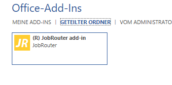 JobRouter Office Add-In