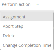 Assigning a step