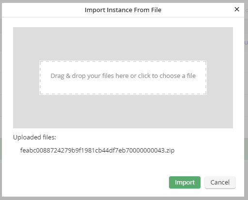 Import an instance