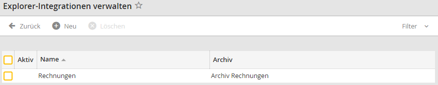 Explorer-Integrationen verwalten