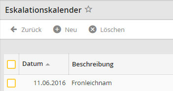 Eskalationskalender