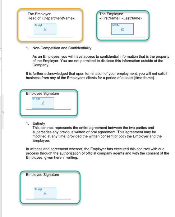 PDF Signatur Platzhalter