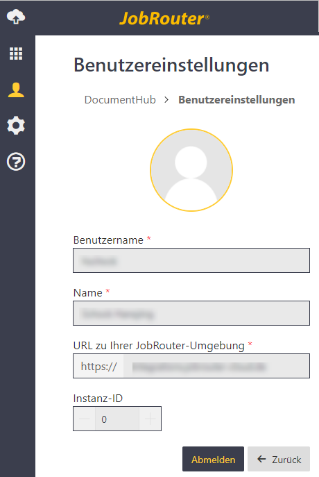 Benutzereinstellungen Benutzereinstellungen