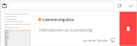 DocumentHub im Bearbeitungsmodus DocumentHub im Bearbeitungsmodus