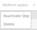 Deleting a step