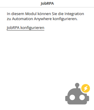JobLink for RPA Konfiguration