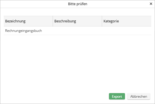 Übersicht-Export