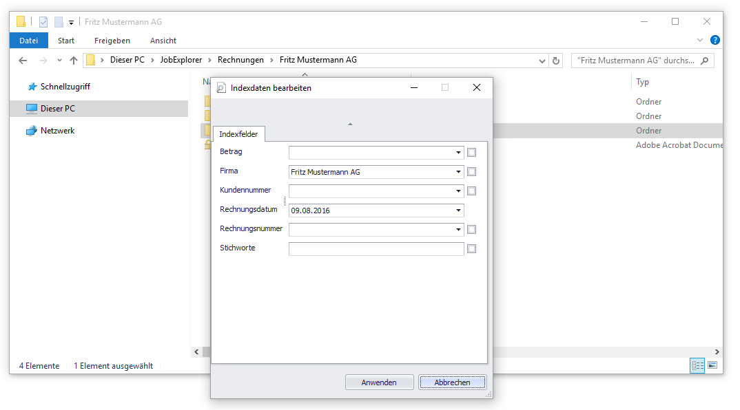 Dialog "Edit metadata" after drag-and-dropping a file to a index field directory