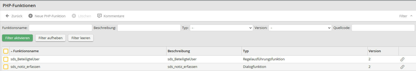 Übersicht PHP-Funktionen
