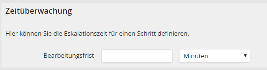 Bearbeitungsfrist anlegen