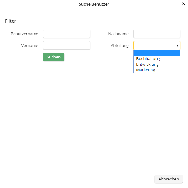 Benutzer suchen Benutzer suchen