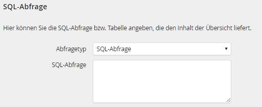 SQL-Abfrage SQL-Abfrage