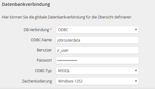 ODBC-Datenbank ODBC-Datenbank