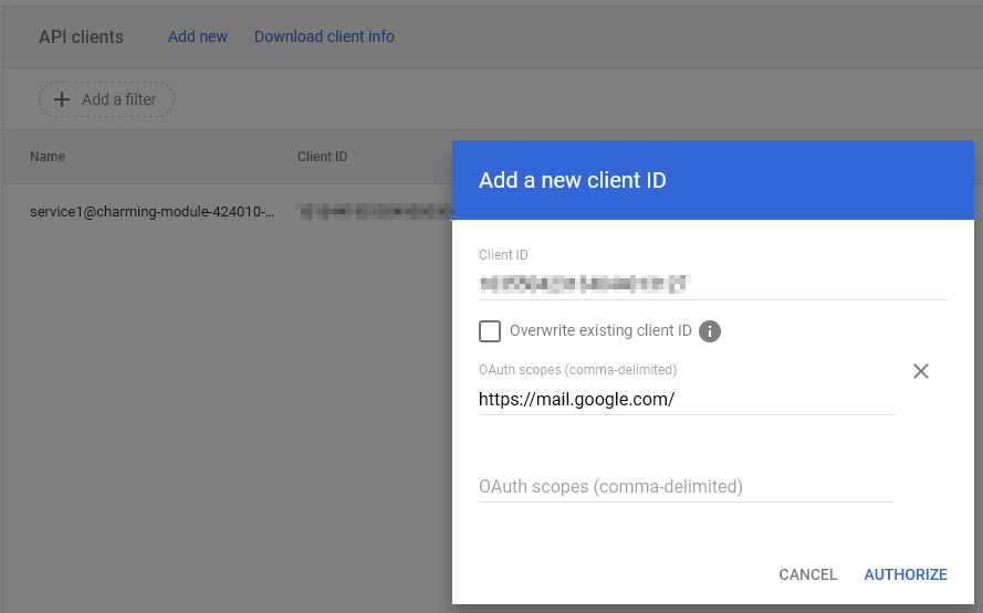 JobStart-Google-15-API-Controls-add-scope for-client