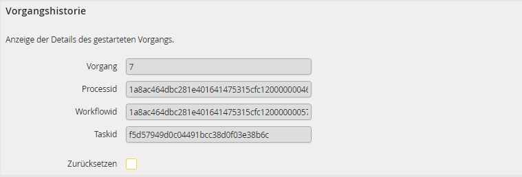 Import-Auftrag Vorgangshistorie (erfolgreich) Import-Auftrag Vorgangshistorie (erfolgreich)