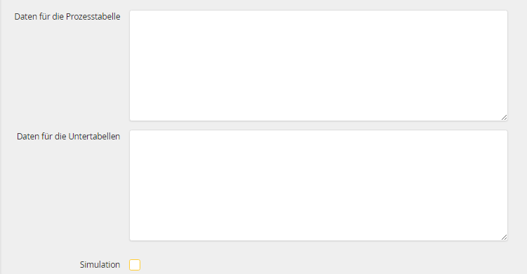 Import-Auftrag Vorgangsdaten (SQL) Import-Auftrag Vorgangsdaten (SQL)