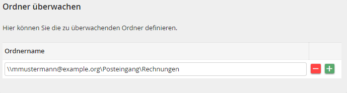 Ordner überwachen Ordner überwachen