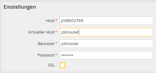 RabbitMQ-Konfiguration RabbitMQ-Konfiguration