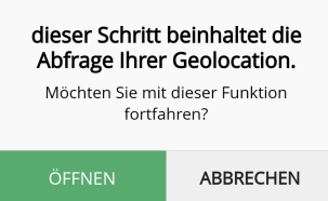 Zustimmung Geolocation