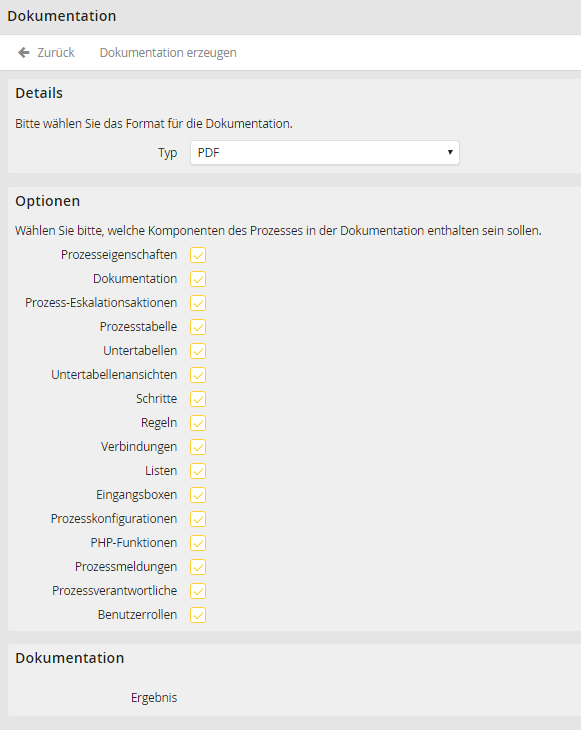 Dokumentation erstellen