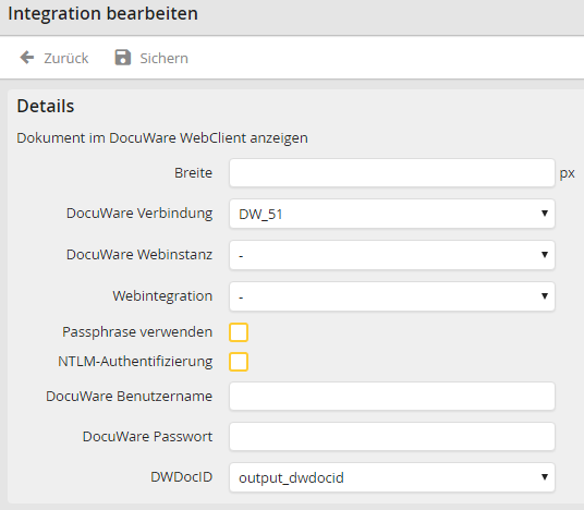 DocuWare WebClient einstellen (DocuWare Version < 6.5) DocuWare WebClient einstellen (DocuWare Version < 6.5)