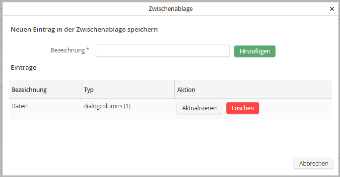 Dialogdesigner Ersetzen eines Eintrags in der Zwischenablage Dialogdesigner Ersetzen eines Eintrags in der Zwischenablage