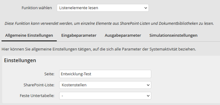 Allgemeine Einstellungen