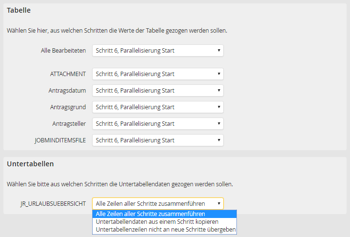 Parallelisierung Ende bearbeiten