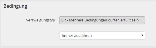Verzweigungstyp in Bedingung der Weiterleitungsregel Verzweigungstyp in Bedingung der Weiterleitungsregel