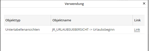 Verknüpfungs-Übersicht