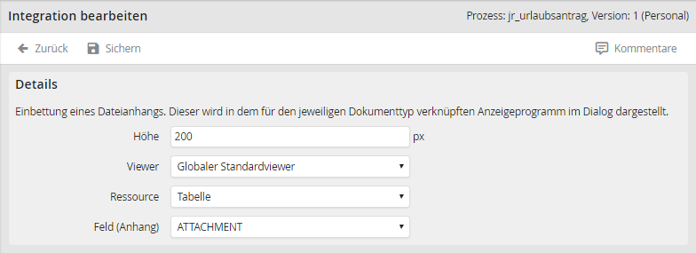 Attachment definieren