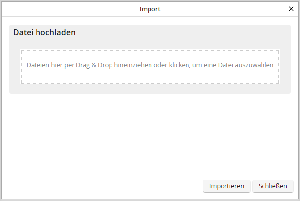 Prozessmeldungen Import