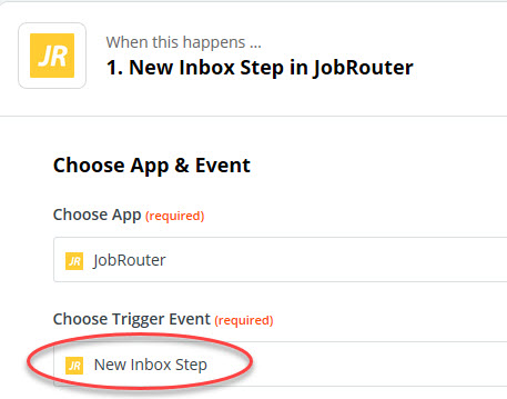 New Inbox Step in JobRouter